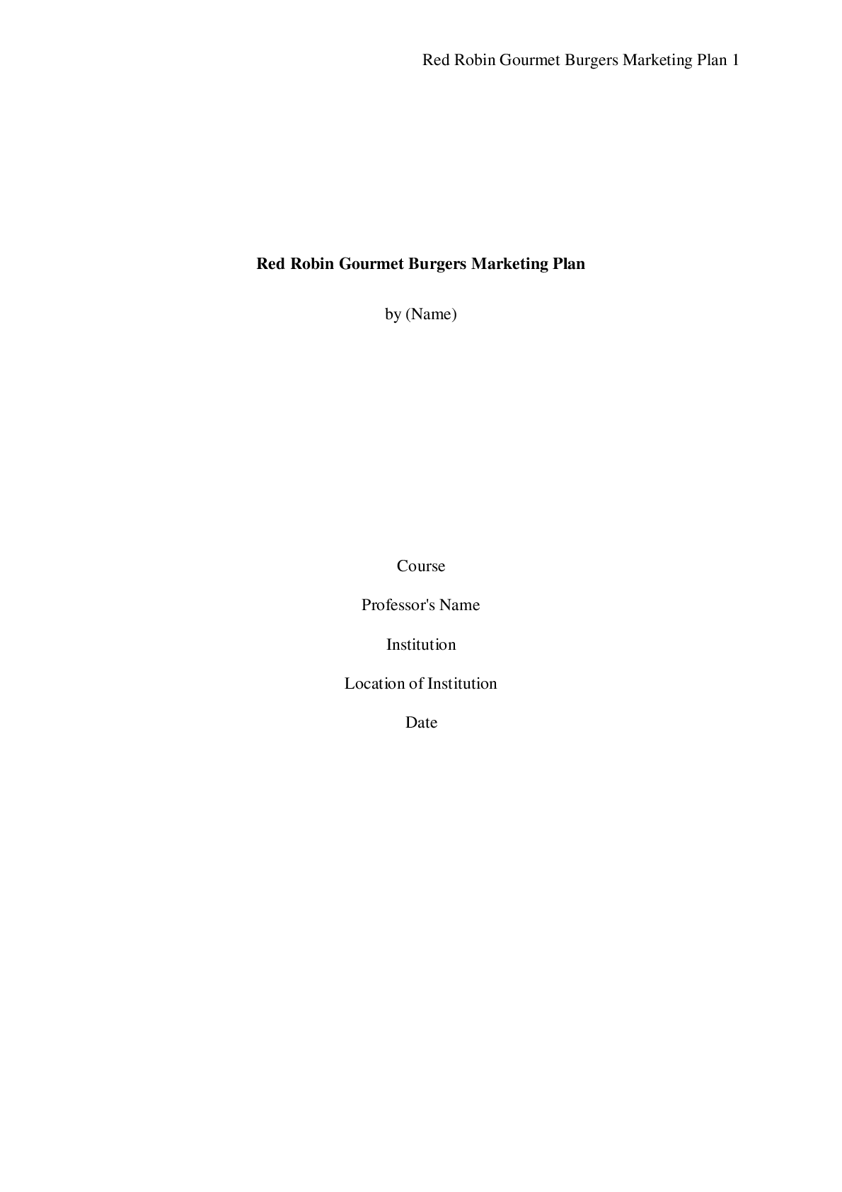 Preview image for STRATEGIC MARKETING PLAN EXAMPLE